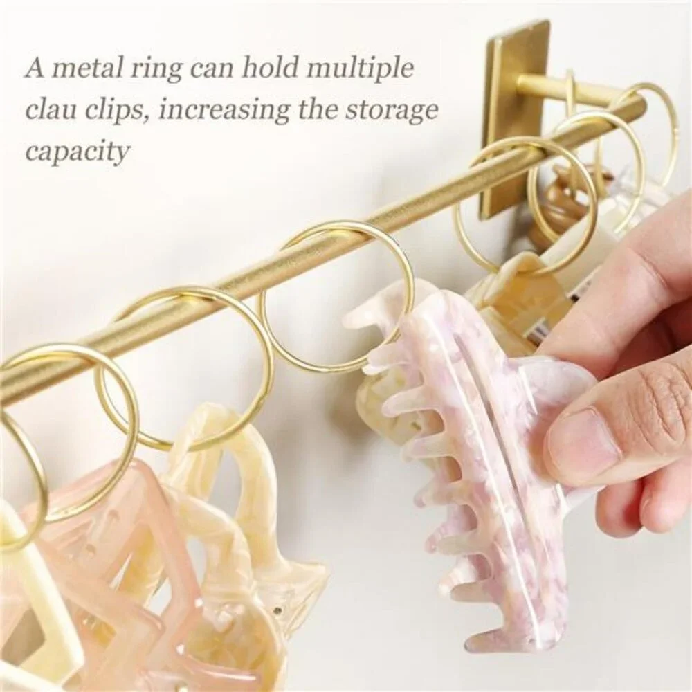 Wall Mounted Hair Clip Holder Metal Claw Clip Organizer Storage for Women Girls